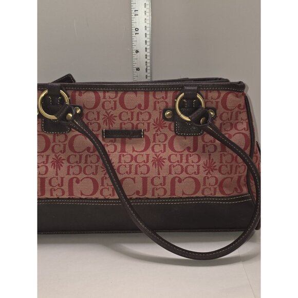 Caribbean Joe Cool Signature Retro Print Canvas Shoulder Bag Purse Vintage - Picture 9 of 16